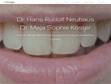 Tablet Screenshot of dr-neuhaus.com